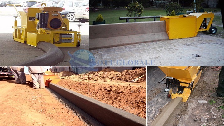 Machine pour bordure en beton