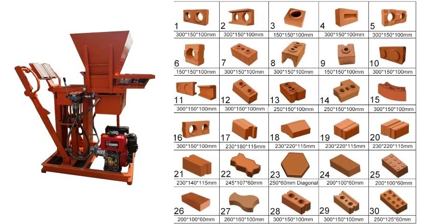machine de fabrication de brique en terre cuite